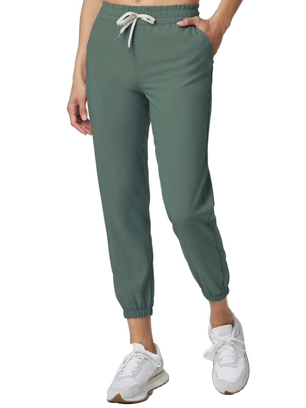 Size XS Women's Vuori Joggers in Sage Green with Drawstring Waist